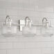Nyla 3 Light 24 inch Polished Nickel Vanity Light Wall Light