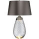 Lena 29 inch Smoke Glass Table Lamp Portable Light, Large