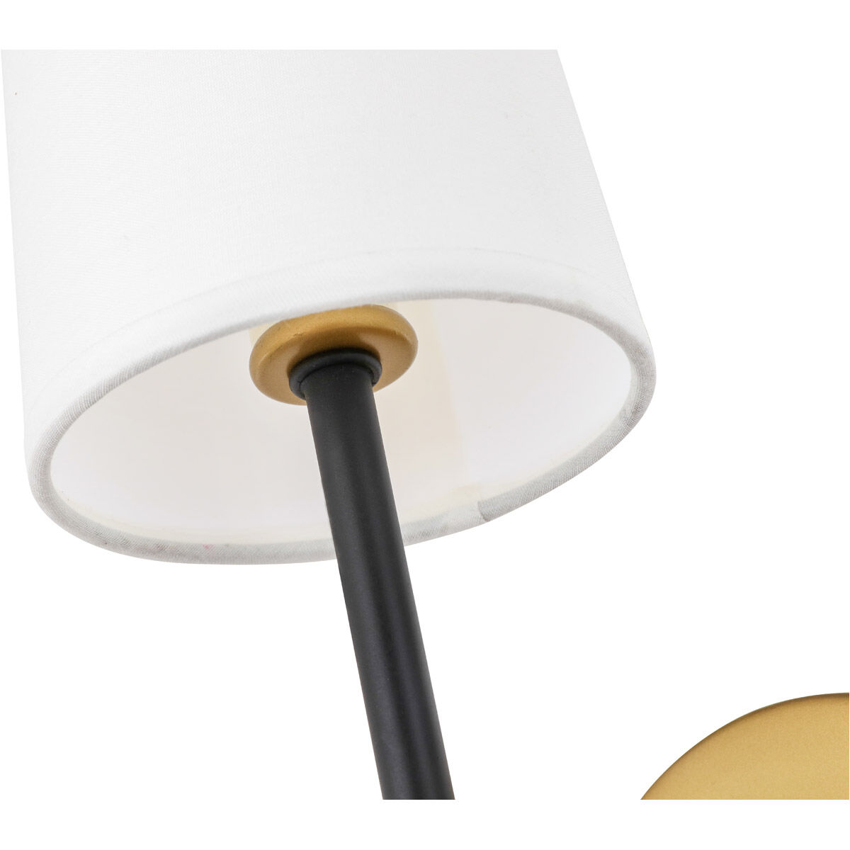 Mel 1 Light 5 inch Brass and Black Wall sconce Wall Light