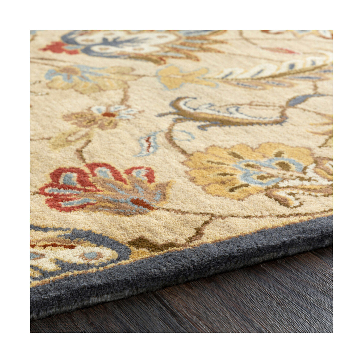 Caesar 117 inch Butter/Tan/Burnt Orange/Camel/Charcoal Rugs, Wool