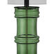 Balsam 32 inch 150 watt Green and Glossy Black Table Lamp Portable Light