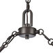 Marion 3 Light 36 inch Oil Rubbed Bronze with Natural Linear Chandelier Ceiling Light
