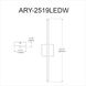 Array LED 24.5 inch Polished Chrome Decorative Wall Sconce Wall Light, Decorative