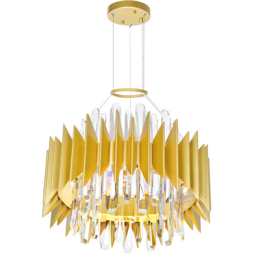 Cityscape 12 Light 20 inch Satin Gold Chandelier Ceiling Light