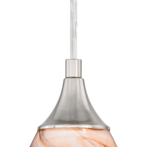 Milano LED 4.75 inch Satin Nickel Mini Pendant Ceiling Light