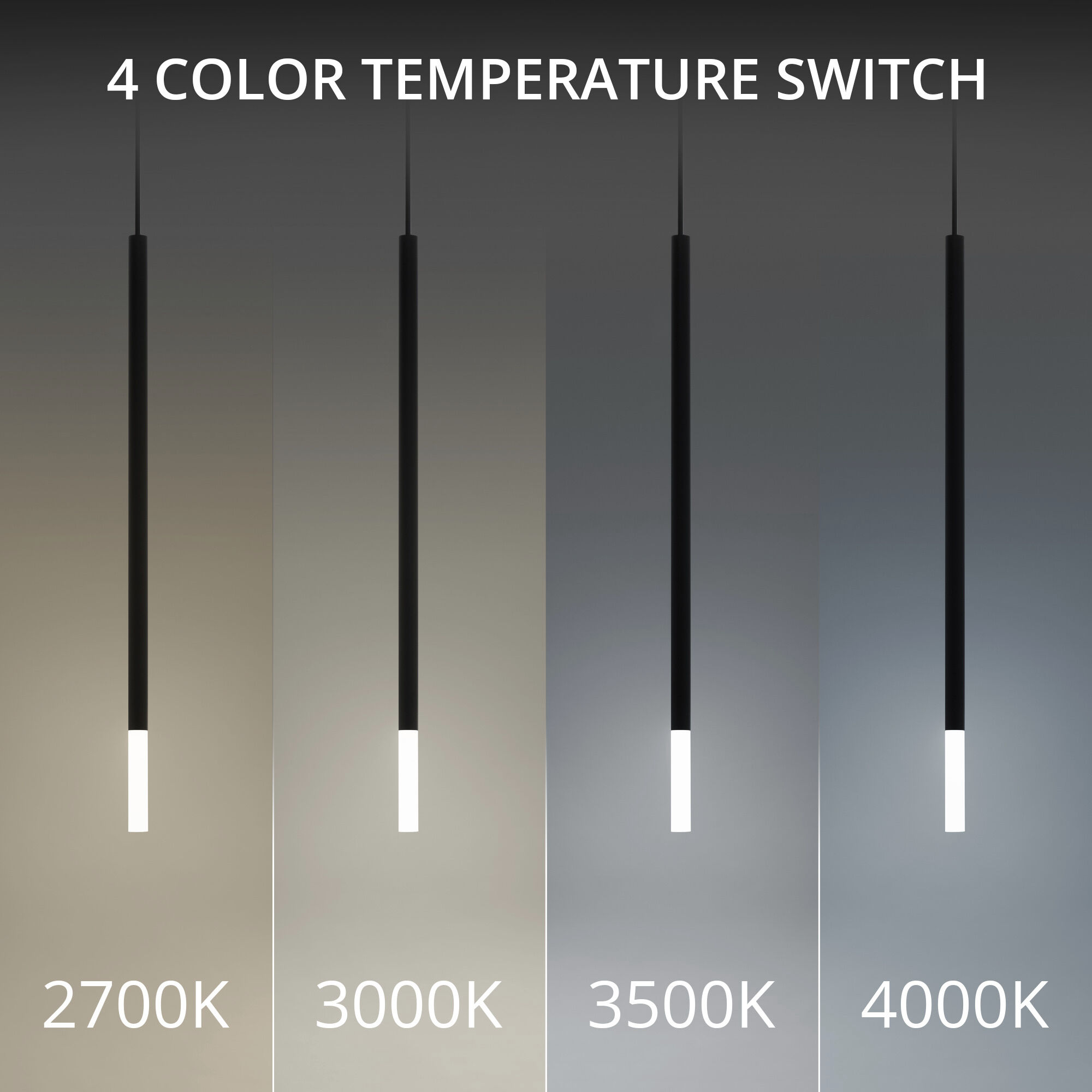 Viggo LED 17 inch Black Multi-Light Pendant Ceiling Light, dweLED