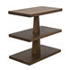 Fatima 28 X 26.5 inch Dark Walnut Side Table