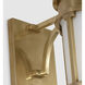 Chapman & Myers Gracie LED 4.75 inch Antique-Burnished Brass Tall Bracketed Sconce Wall Light