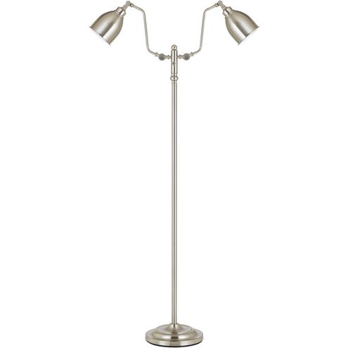 Pharmacy 60 inch 60 watt Brushed Steel Floor Lamp Portable Light