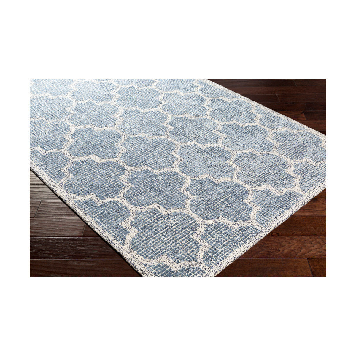 Starlit 120 X 96 inch Denim/Navy/Light Beige Handmade Rug in 8 x 10, Rectangle
