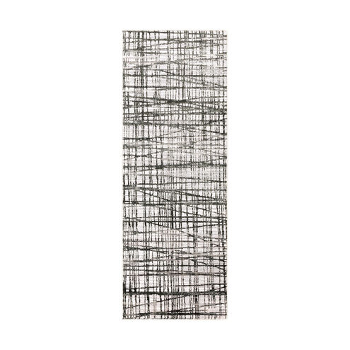 Haverstra 67 X 47 inch Black/Medium Gray/Lavender Rugs, Rectangle