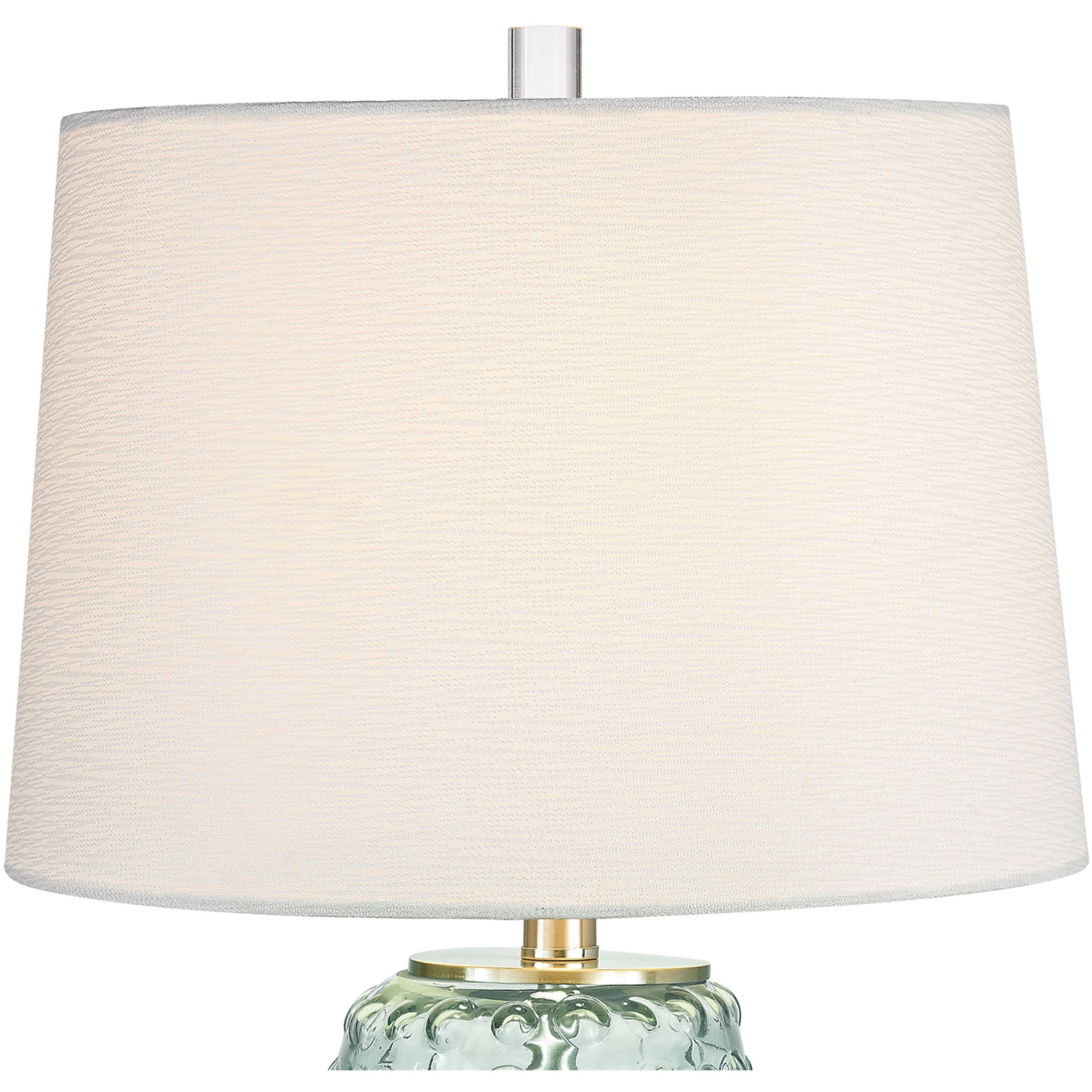 Caicos 25 inch 100 watt Seafoam Green with Clear Table Lamp Portable Light