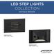 LED Step Lights 120 4.5 watt Antique Bronze Indoor/Outdoor Step Light, Progress LED
