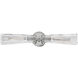 Jude 2 Light 24 inch Polished Nickel Bath Light Wall Light
