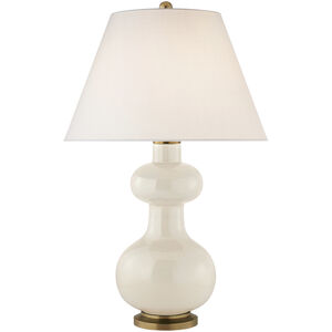 Christopher Spitzmiller Chambers 29.25 inch 100 watt Ivory Table Lamp Portable Light in Linen, Medium