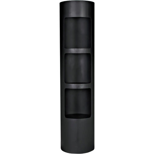 Reverso Matte Black Bookcase