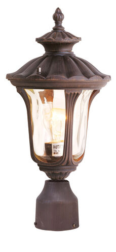 Oxford 1 Light 16 inch Imperial Bronze Outdoor Post Top Lantern