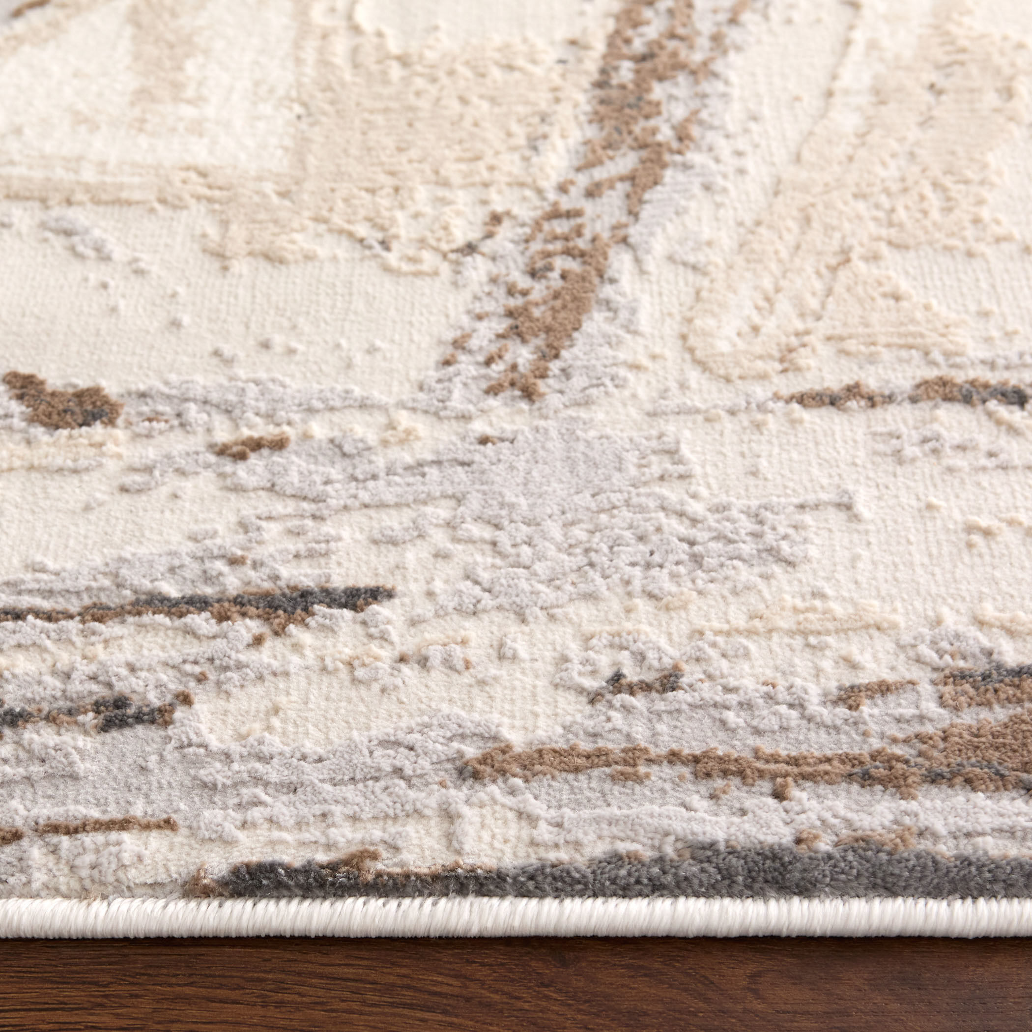 Veleka Gray and Gold Indoor Rug