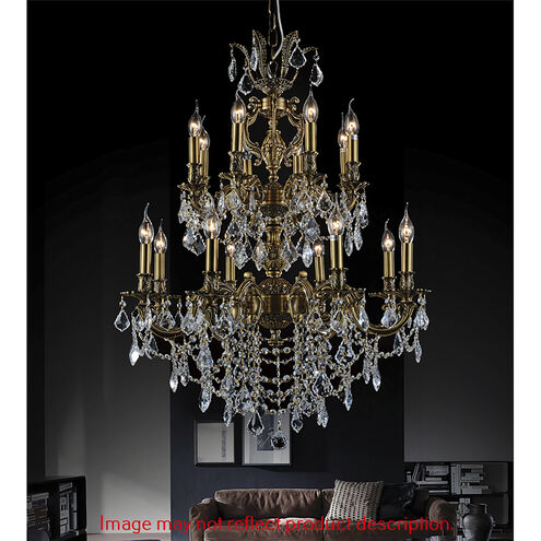Brass 16 Light 29 inch Antique Brass Up Chandelier Ceiling Light