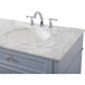Park Avenue 72 X 22 X 35 inch Grey Vanity Sink Set