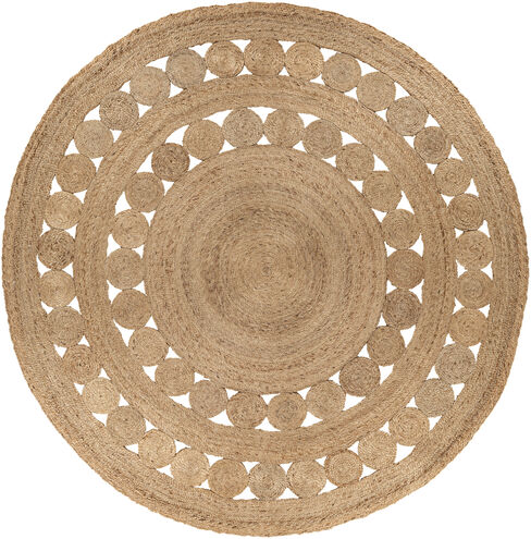 Sundaze 96 inch Tan Rug in 8 Ft Round, Round