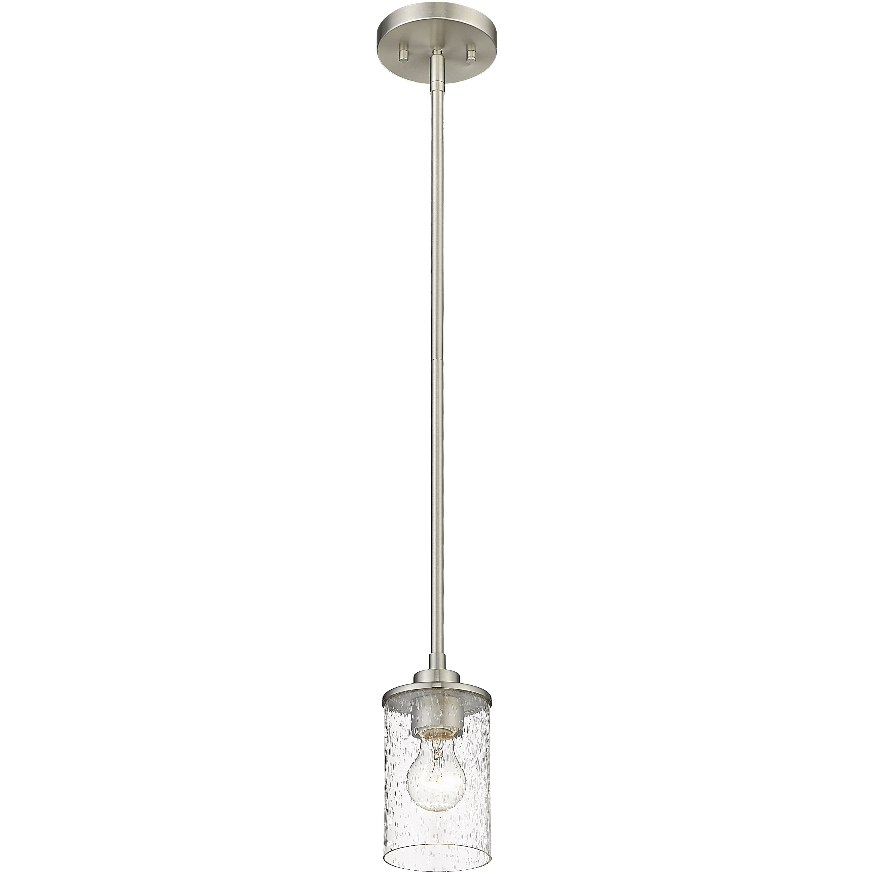 Beckett 1 Light 5.25 inch Brushed Nickel Pendant Ceiling Light
