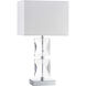Transitional 18.5 inch 60.00 watt Polished Chrome Decorative Table Lamp Portable Light