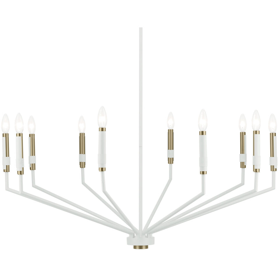 Armand 10 Light White Chandelier Ceiling Light
