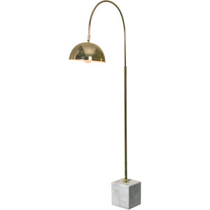 Valdosta 61 inch 60 watt Polished Brass Floor Lamp Portable Light