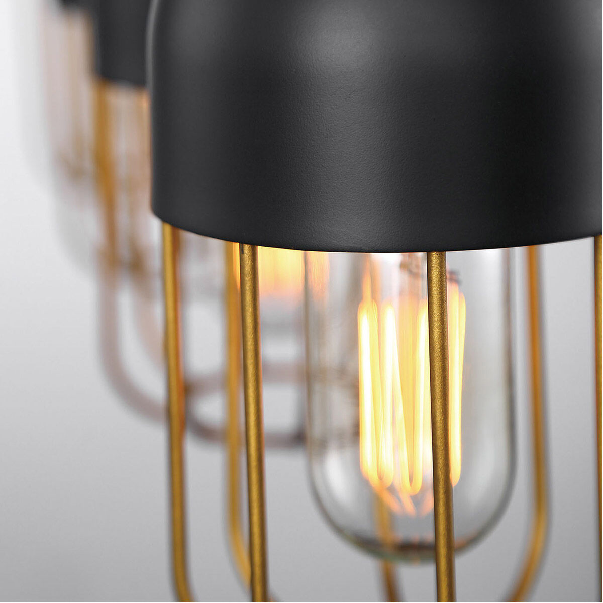 Palmerston 3 Light 19 inch Matte Black Vanity Light Wall Light