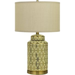 Barletta 25 inch 150 watt Antique Gold Table Lamp Portable Light