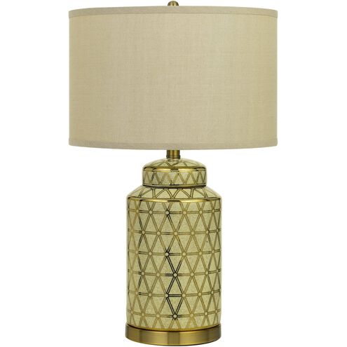 Barletta 25 inch 150 watt Antique Gold Table Lamp Portable Light