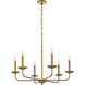 Cohen 6 Light 30 inch Brass Pendant Ceiling Light