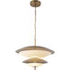 Prescott 23.63 inch Vintage Brass Chandelier Ceiling Light