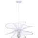 Channel 1 Light 20 inch White Pendant Ceiling Light