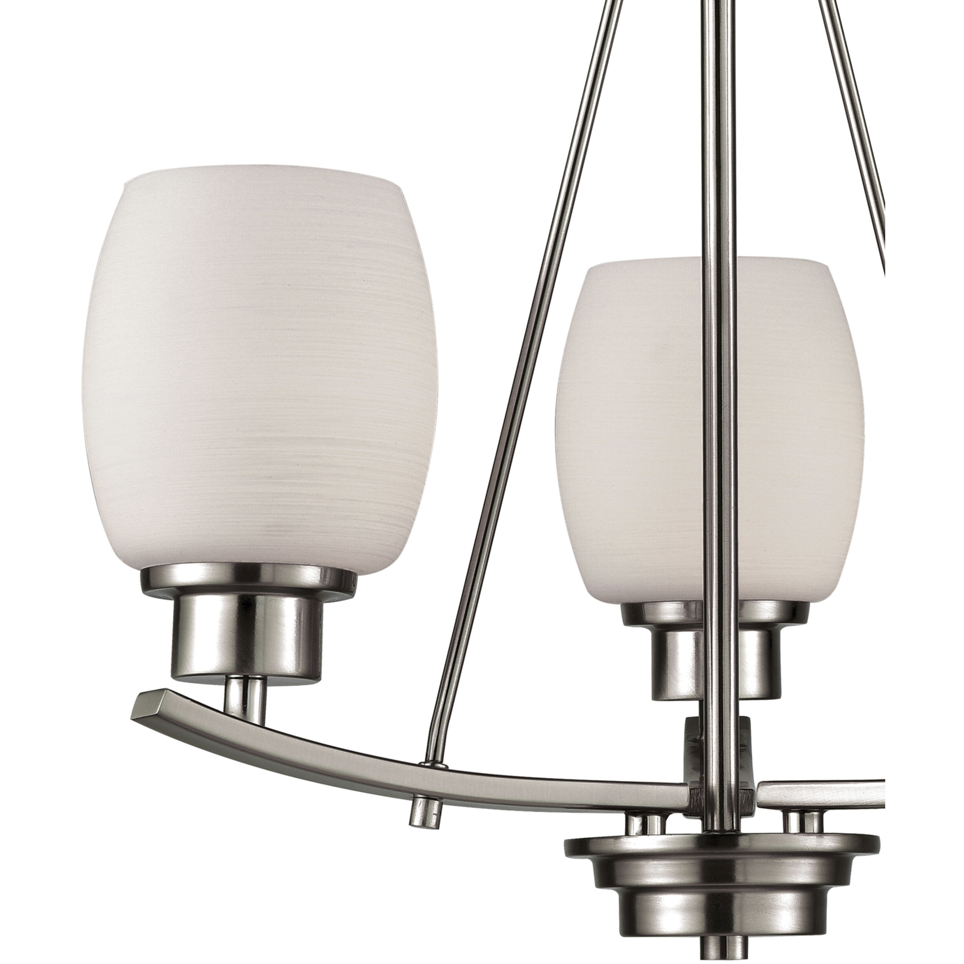 Casual Mission 3 Light 17 inch Brushed Nickel Chandelier Ceiling Light