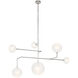AERIN Linnea LED 58.75 inch Polished Nickel Chandelier Ceiling Light