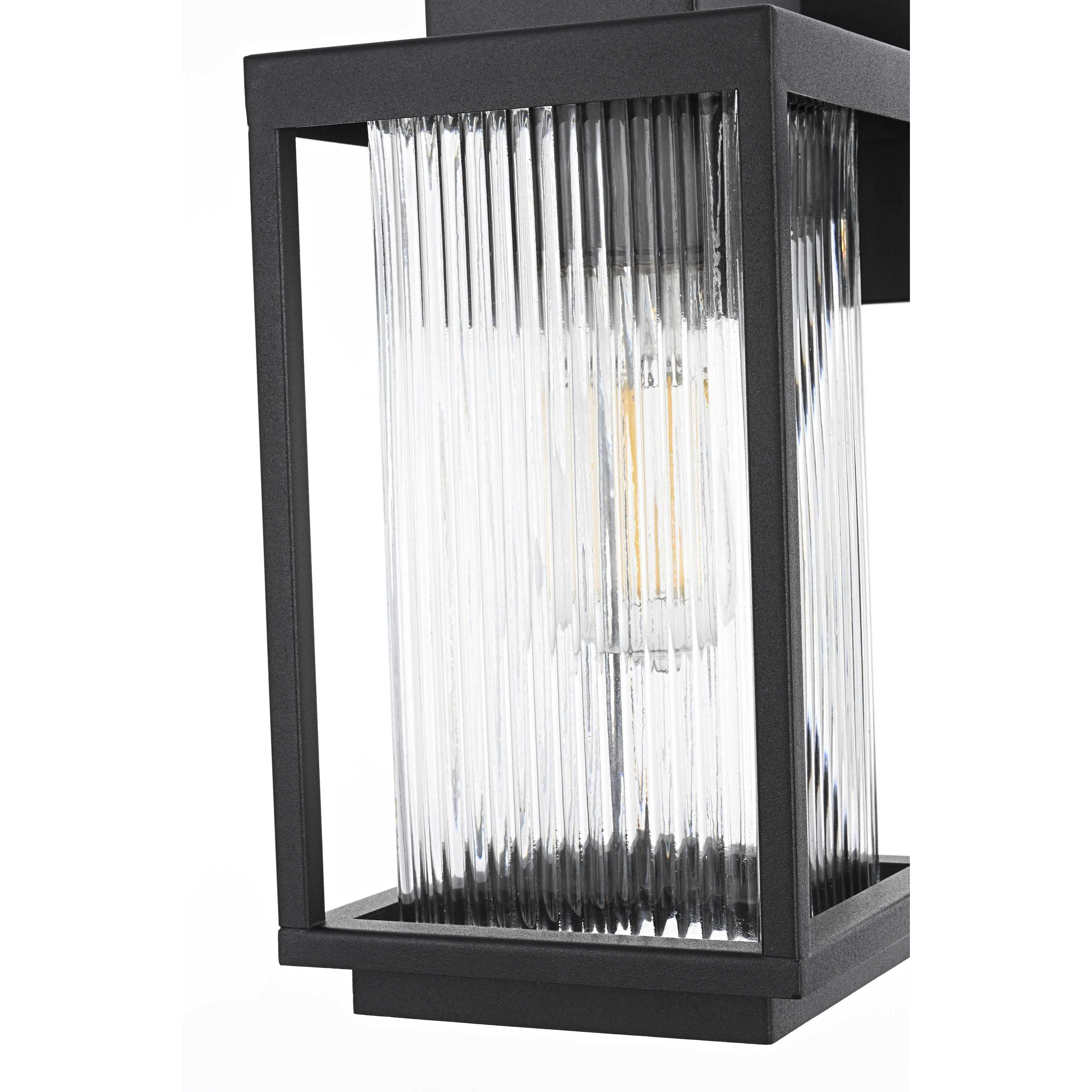 Ludlow 1 Light 12.5 inch Black Outdoor Wall Sconce