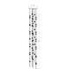 Constellation LED 12 inch Satin Brass Chandelier Ceiling Light in 2700K, Clear, Standard Suspension