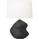 Hable Broxton 23.5 inch 9.00 watt Rough Black Ceramic Table Lamp Portable Light