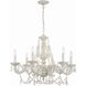 Paris Market 6 Light 28 inch Antique White Chandelier Ceiling Light in Clear Hand Cut