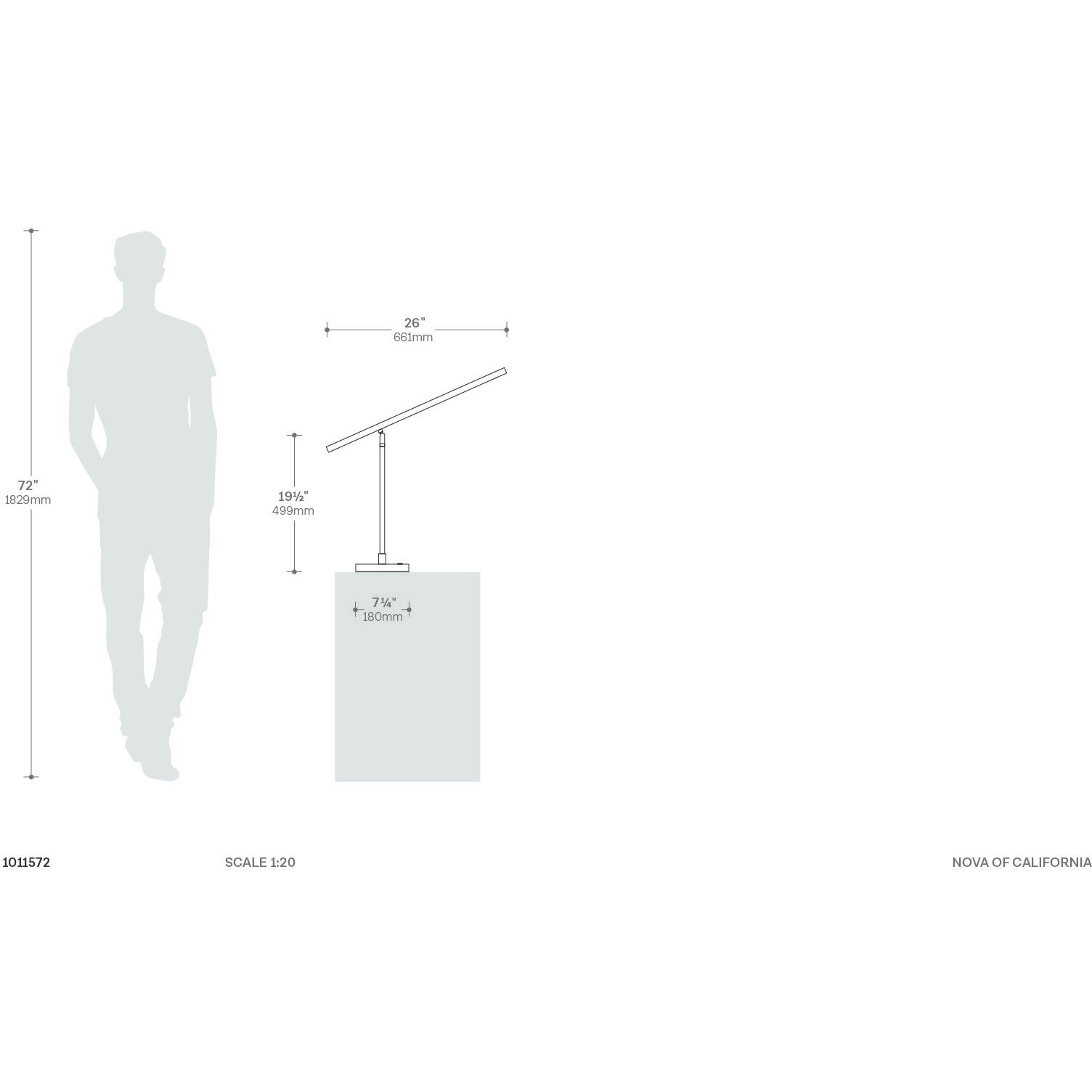 Port 35 inch 10 watt Satin Nickel and Charcoal Gray Desk Lamp Portable Light