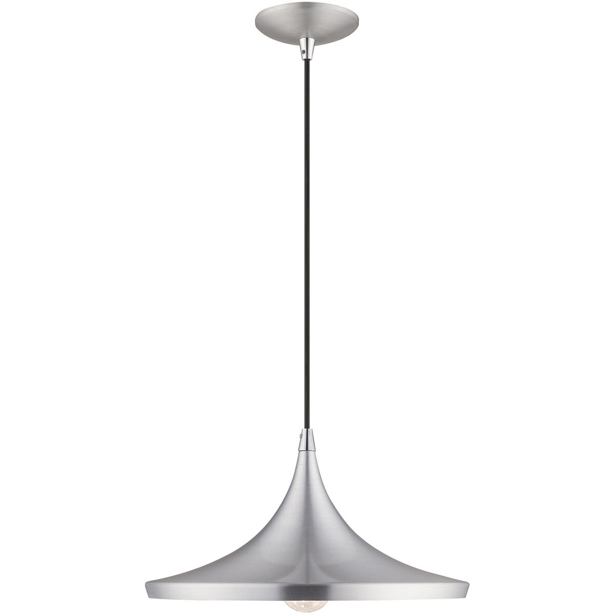 Allison 1 Light 14 inch Brushed Aluminum Mini Pendant Ceiling Light