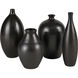 Faye 14 X 7 inch Vase in Black, Large