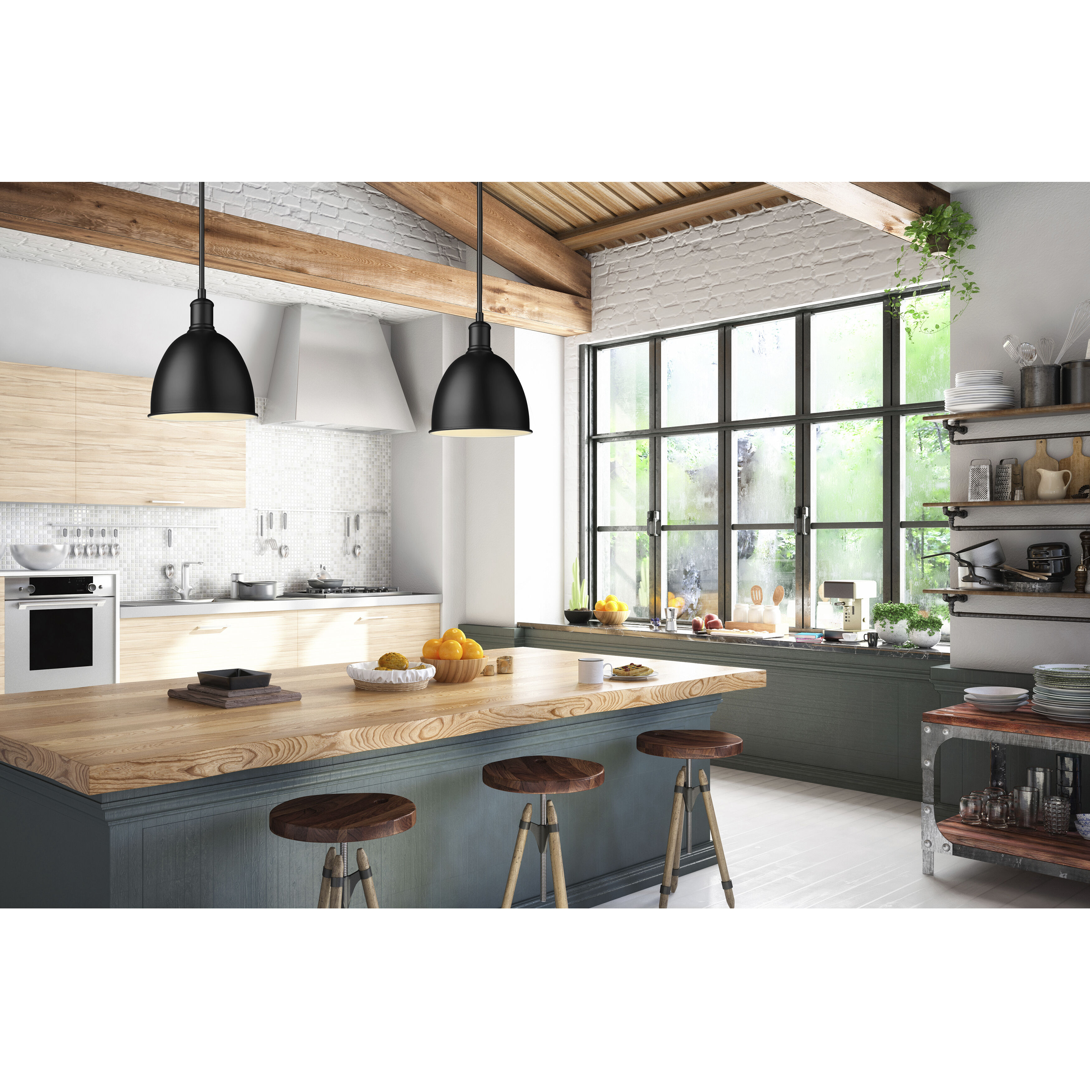 Sawyer 1 Light 8.25 inch Matte Black Pendant Ceiling Light