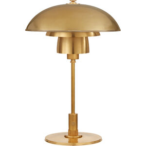 Thomas O'Brien Whitman 19 inch 60.00 watt Hand-Rubbed Antique Brass Desk Lamp Portable Light