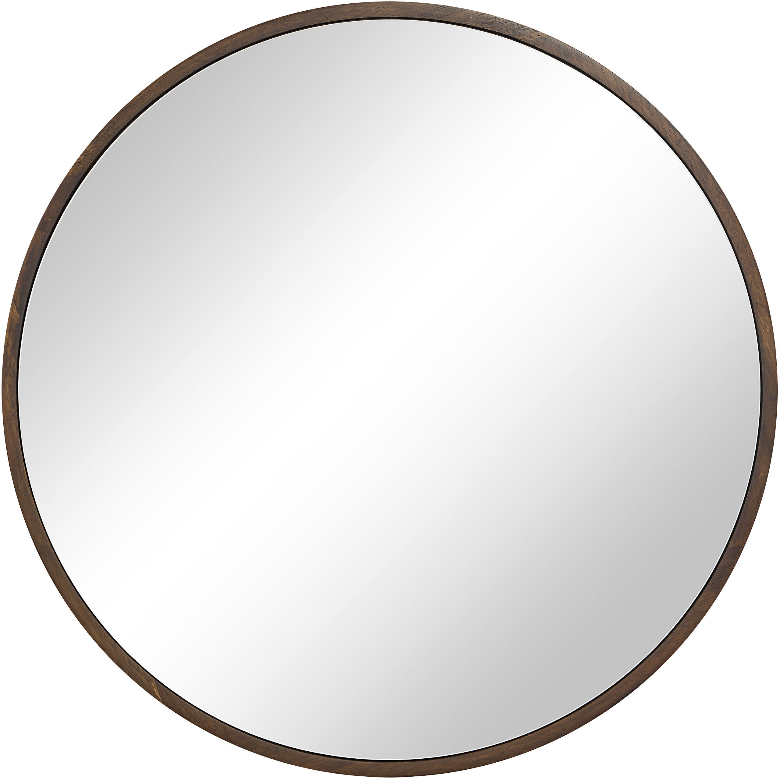 Modi 30 X 30 inch Walnut Wall Mirror