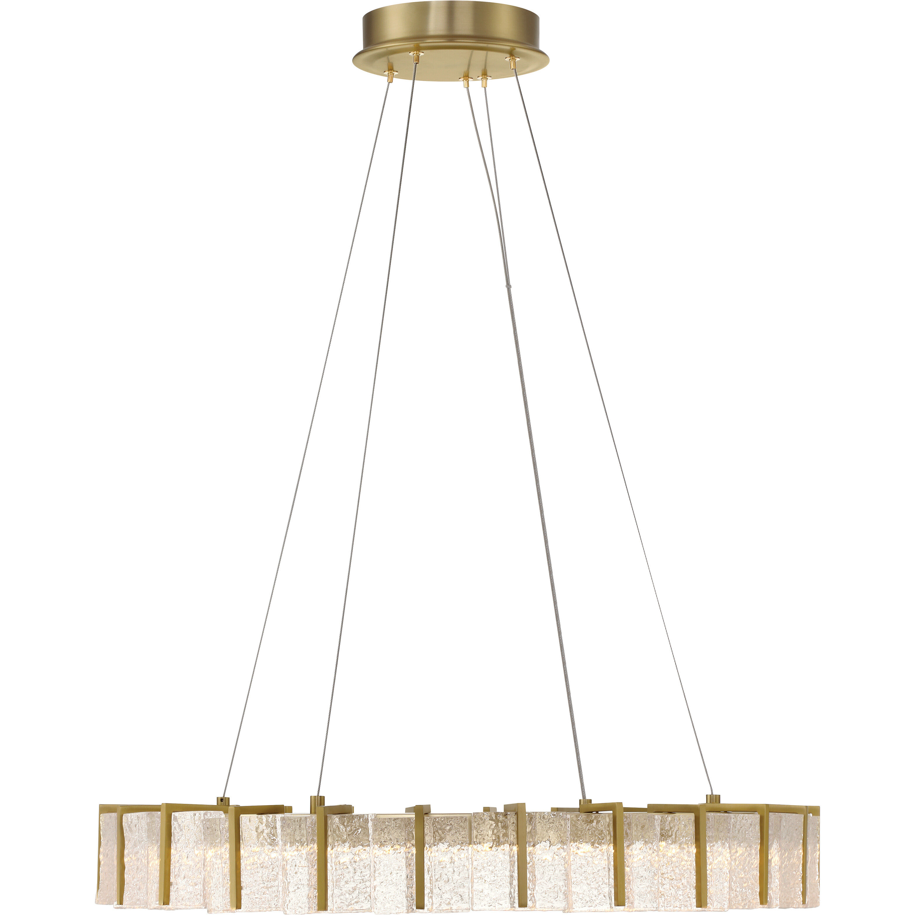 Sevryn LED 27.5 inch Soft Brass Ring Pendant Ceiling Light