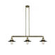 Franklin Restoration Railroad LED 41 inch Antique Copper Island Light Ceiling Light in Matte Black, Franklin Restoration