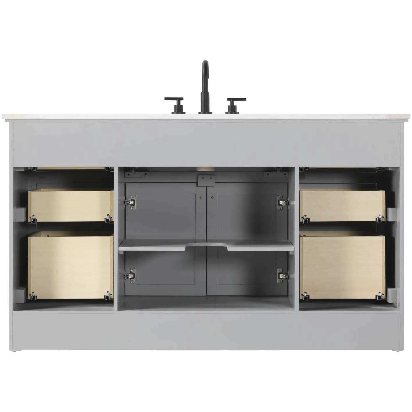 Remington 60 X 35 inch Grey Bathroom Vanity Cabinet